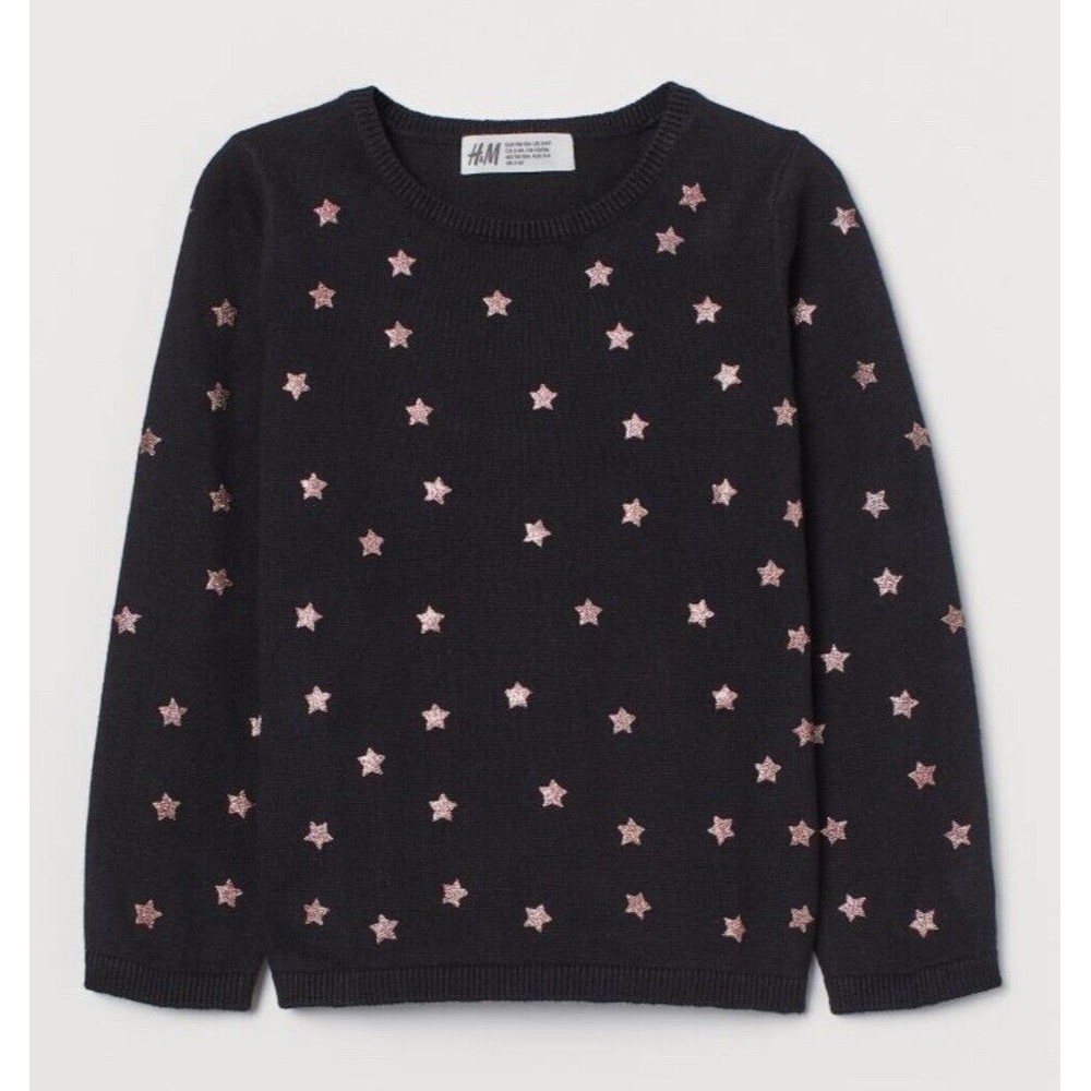 H&M Knit Girls Sweater Black Size 5T